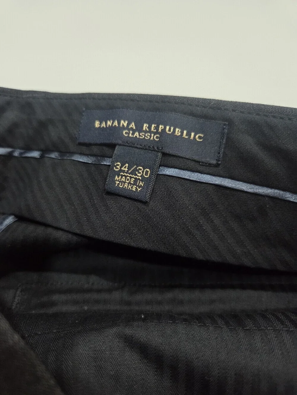NWT Banana Republic Classic Men's Dress Pants Sz.34×30- Charcoal Gray